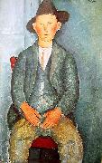 Amedeo Modigliani Junger Bauer Sweden oil painting artist